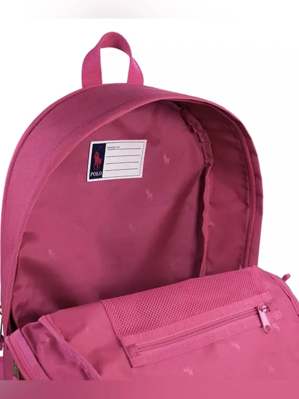 Polo Ralph Lauren Boys' and Girls' Embroidered Pony Color Backpack Adpsport Pink